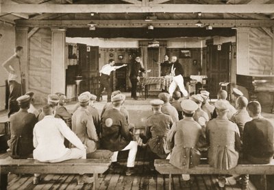 Het Theater: Een Generale Repetitie, Dorchester, illustratie uit Duitse Gevangenen in Groot-Brittannië door English Photographer